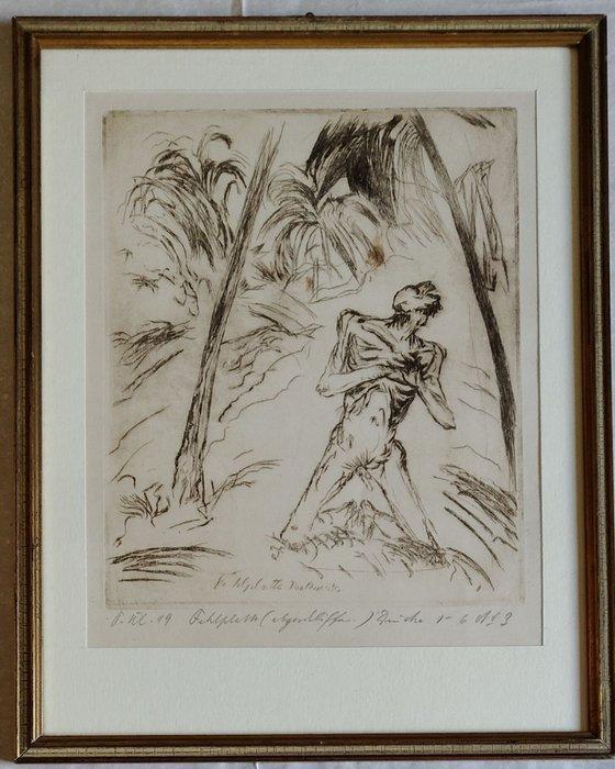 Paul Kleinschmidt (1883-1949) - Don Quixote - etching,, Antiek en Kunst, Antiek | Overige Antiek