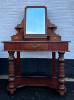 antiek Engels mahonie kaptafel, 92 cm breed, Antiek en Kunst