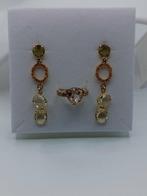 Zonder Minimumprijs - 2-delige sieradenset Zilver, Peridoto,