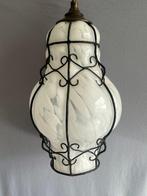 Plafondlamp - Glas, Metaal, Antiek en Kunst, Antiek | Lampen