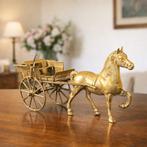 Figuur - Calesse e cavallo - Brons, Antiek en Kunst