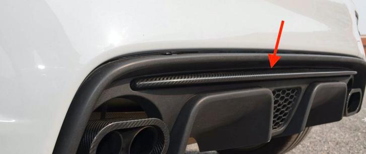 Fiat 595 Abarth Carbon diffuser strip, Auto diversen, Tuning en Styling, Verzenden