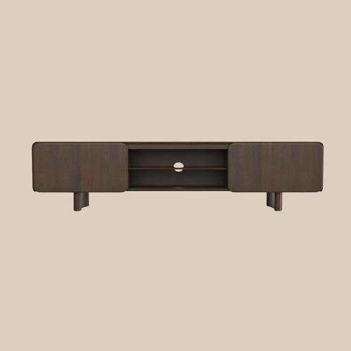 *WOONWINKEL* Retro Tv-meubel Hout 200 Cm, Huis en Inrichting, Kasten | Televisiemeubels, Nieuw, Verzenden