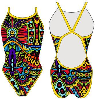 Special Made Turbo Sportbadpak Rev. Afrika Neon, Kleding | Dames, Badmode en Zwemkleding, Nieuw, Verzenden