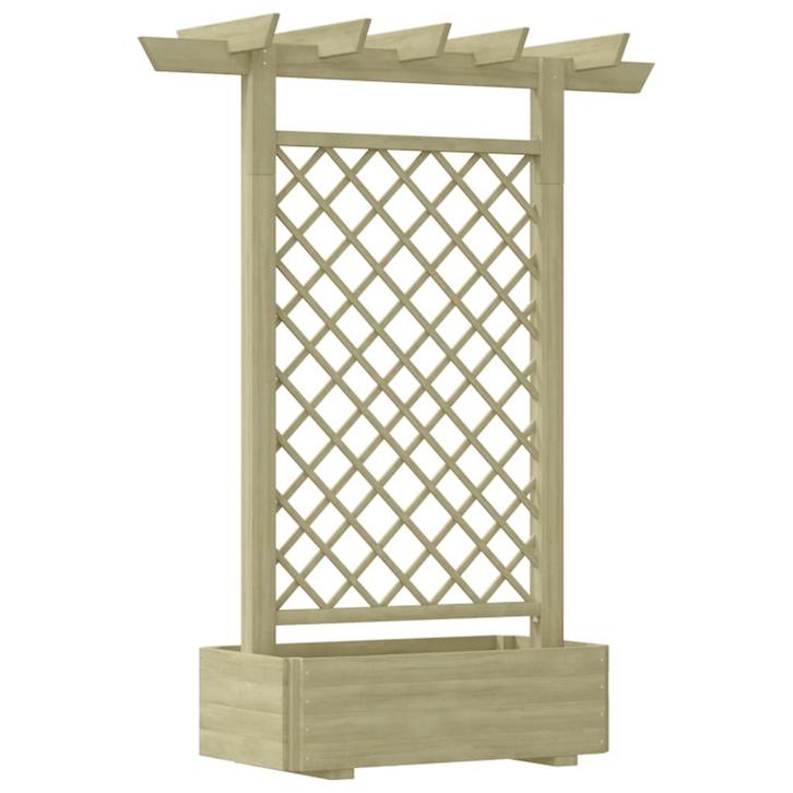 vidaXL Pergola plantenbak 162x56x204 cm hout, Tuin en Terras, Palen, Balken en Planken, Nieuw, Verzenden