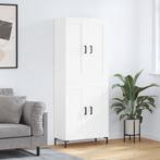 vidaXL buffetkast 69,5x34x180 cm bewerkt hout wit, Huis en Inrichting, Kasten | Buffetkasten, Minder dan 50 cm, Verzenden, Nieuw