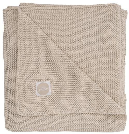 Jollein Basic Knit Nougat 100 x 150 cm Ledikantdeken, Kinderen en Baby's, Dekens, Slaapzakjes en Inbakerproducten, Nieuw, Verzenden