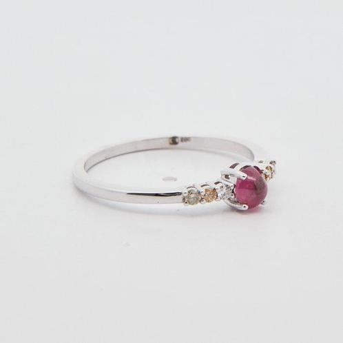 Zonder Minimumprijs - Ring 14 kt. - 0.48ct. tw. Saffier, Sieraden, Tassen en Uiterlijk, Ringen