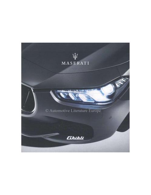 2017 MASERATI GHIBLI BROCHURE FRANS, Boeken, Auto's | Folders en Tijdschriften