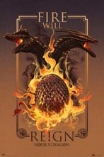 Poster House of the Dragon Fire Will Reign 61x91,5cm, Verzenden, Nieuw, A1 t/m A3