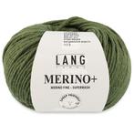 Lang Yarns Merino Plus - 397 olijfgroen - Merinowol Garen, Ophalen of Verzenden, Nieuw