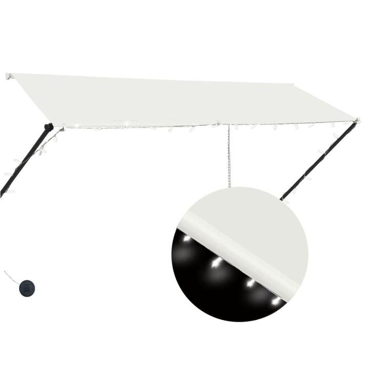 Zonneluifel met LED | OP = OP | Budgetvriendelijke Koopje..., Tuin en Terras, Zonneschermen, 250 cm tot 450 cm, Elektrisch, Nieuw