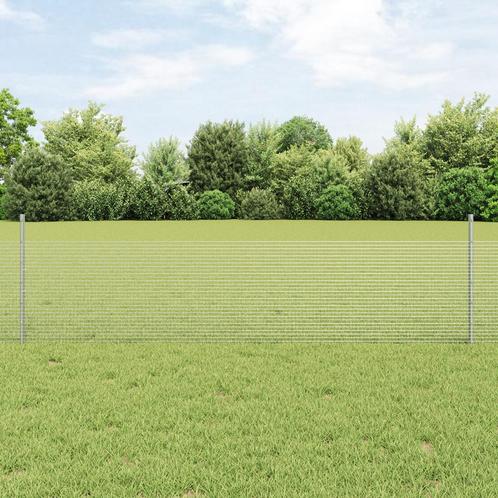 vidaXL Tuinhek Set Set van 2 Gegalvaniseerd staal Groot, Tuin en Terras, Schuttingen, Nieuw, IJzer, Verzenden