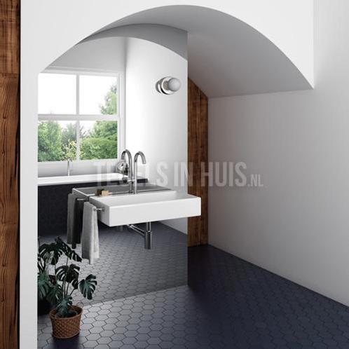 Vloertegel / wandtegel hexagon 11,6x10,1 mat naval blue, Doe-het-zelf en Verbouw, Tegels, Vloertegels, Nieuw, 10 m² of meer, Keramiek