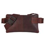 Landley Leren Heuptas met 3 ritsen Unisex Fanny Pack Bruin, Sieraden, Tassen en Uiterlijk, Tassen | Schoudertassen, Overige merken