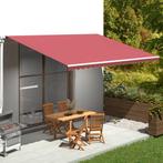 vidaXL Vervangingsdoek voor luifel 5x3,5 m bordeauxrood, Tuin en Terras, Verzenden, Nieuw