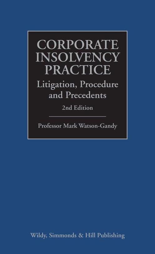9780854902187 Corporate Insolvency Practice: Litigation, ..., Boeken, Studieboeken en Cursussen, Nieuw, Verzenden