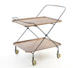 Jie Gantofta - Paul Nagel - Serveerwagen - teak - Afneembare