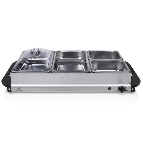 Tristar Buffetwarmer 2x2,4L 2x1L, Hobby en Vrije tijd, Taarten en Cupcakes maken, Nieuw, Verzenden