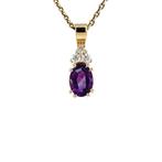 Audrey hanger 14 krt - Violet, Sieraden, Tassen en Uiterlijk, Ophalen of Verzenden, Nieuw