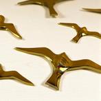 Wanddecoratie (5) - Moderne vogels van messing en koper in, Antiek en Kunst