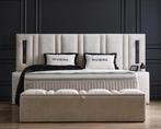 Opberg Boxspring Riviera Beige - 180x200 cm, Verzenden, Nieuw, Beige, Modern