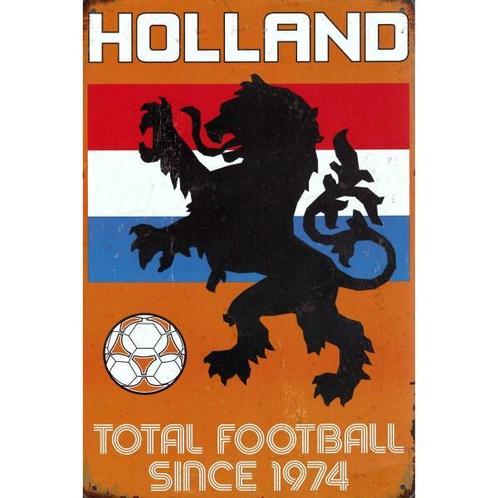 Wandbord - Holland Total Football Since 1974, Huis en Inrichting, Woonaccessoires | Wanddecoraties, Nieuw, Ophalen of Verzenden