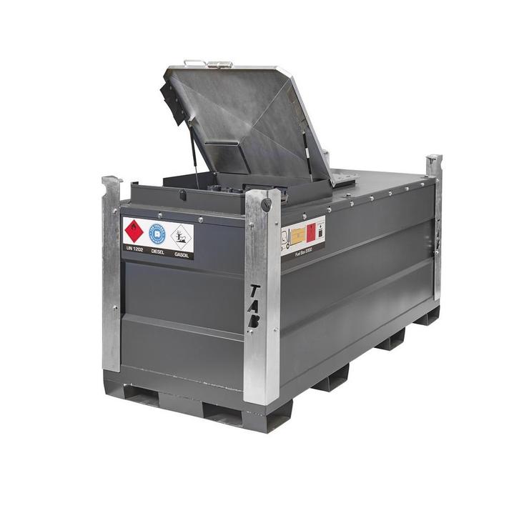 Dieseltank mobiel Fuel Box 2000 liter + 230v pomp, Zakelijke goederen, Machines en Bouw | Pompen en Compressoren, Verzenden