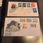 Nederland - Nederland - Set van 2 vroege FDC-Voorlopers:, Postzegels en Munten, Gestempeld