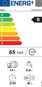 Bosch SMS4EVW08E - Serie 4 - Vrijstaande vaatwasser - 60 cm, Huis en Inrichting, Woonaccessoires | Overige, Verzenden, Zo goed als nieuw