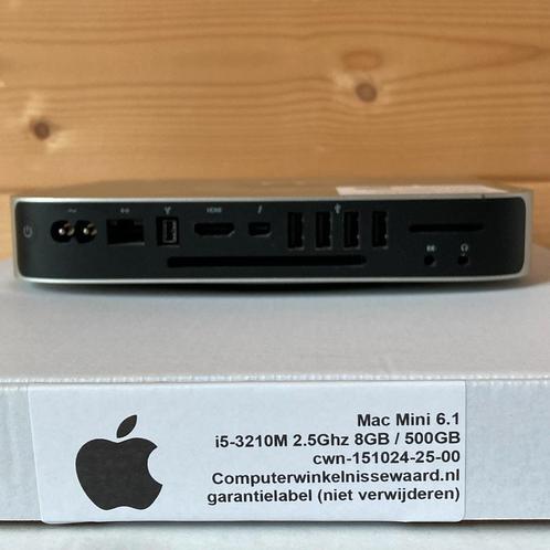 Apple Mac Mini 6,1 i5-3210M 8GB 500GB hdd wifi + garantie, Computers en Software, Desktop Pc's, Nieuw, Ophalen of Verzenden
