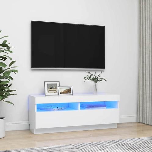 Witte LED Tv-meubel 100cm - Tweedekansje - Nu 42%!, Huis en Inrichting, Kasten | Televisiemeubels, 25 tot 50 cm, Nieuw, Overige houtsoorten