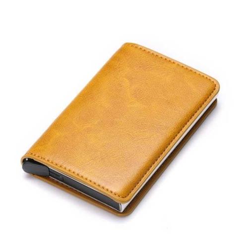 RFID Creditcard Houder Portemonnee - Vintage Leren Aluminium, Sieraden, Tassen en Uiterlijk, Portemonnees, Nieuw, Verzenden