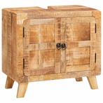 vidaXL Badkamer Kast Bruin Massief mangohout, Gelamineerd, Verzenden, Nieuw