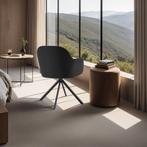 Lona fluwelen draaistoel met dikke vulling - zwart/zwart, Se, Verzenden, Nieuw