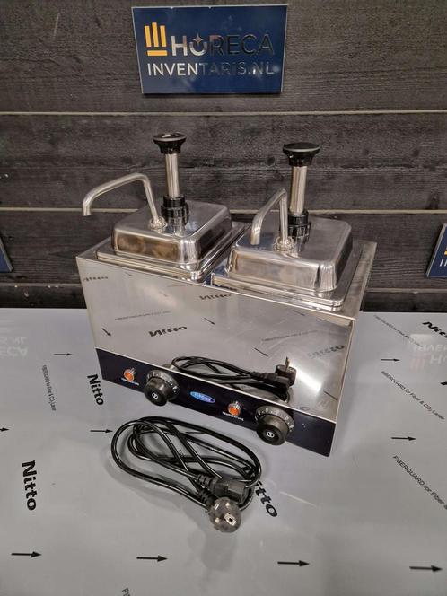 Saus dispenser | 2x2 liter | verwarmd met sauspomp | 230V, Zakelijke goederen, Horeca | Keukenapparatuur, Nieuw zonder verpakking