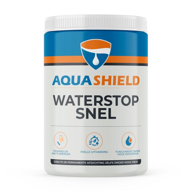 Aquashield Aquashield waterstop snel 1,1 kg, Doe-het-zelf en Verbouw, Isolatie en Afdichting, Nieuw, Verzenden