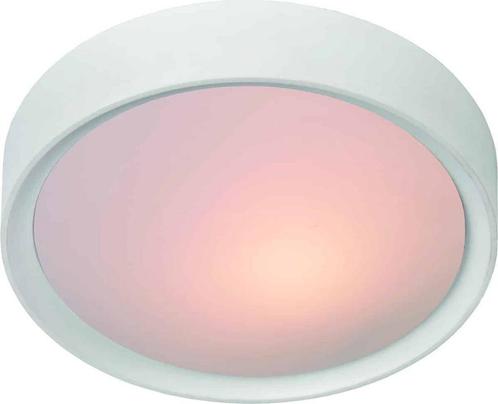 Lucide LEX - Plafonnière - Ø 33 cm - 2xE27 - Wit, Huis en Inrichting, Lampen | Plafondlampen, Zo goed als nieuw, Ophalen of Verzenden