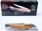 Laguiole - Pocket Knife with Corkscrew - Olive Wood - style
