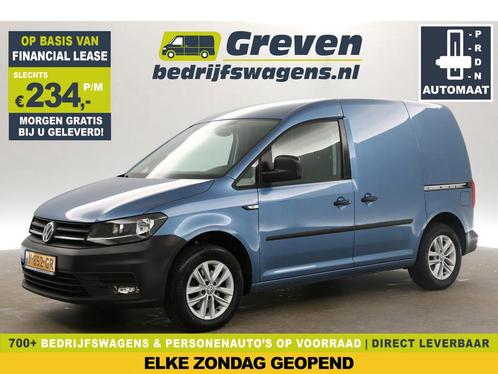Volkswagen Caddy 1.6 TDI L1H1 DSG Airco 2xSchuifd PDC €234pm, Auto's, Bestelauto's, Automaat, Diesel, Blauw, Volkswagen, Verzenden