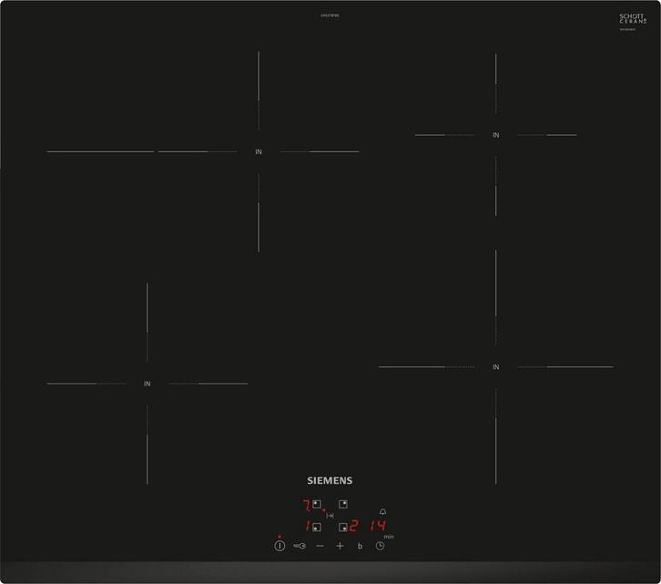 Siemens EH631BFB6E inbouw inductie kookplaat, Witgoed en Apparatuur, Kookplaten, Inbouw, 4 kookzones, Energieklasse A of zuiniger