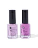 HEMA Long lasting nagellak set paars 2-delig, Verzenden, Nieuw