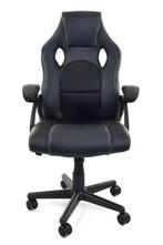 Sportieve Gaming Stoel Racer PRO - Ergonomisch - Zwart EC..., Ophalen of Verzenden, Nieuw