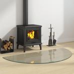 vidaXL Glasplaat voor open haard halfrond 1200x600 mm, Doe-het-zelf en Verbouw, Glas en Ramen, Verzenden, Nieuw