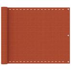 vidaXL Balkonscherm 75x600 cm HDPE oranje, Verzenden, Nieuw