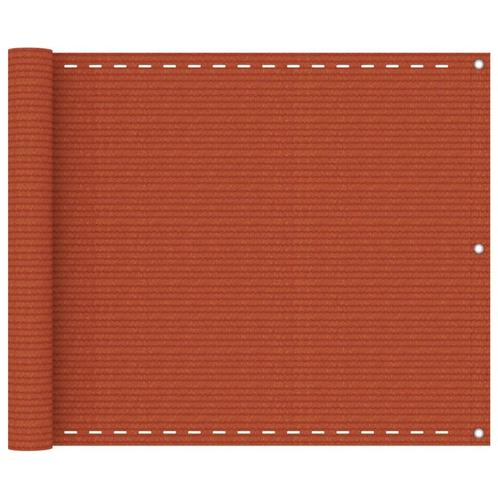 vidaXL Balkonscherm 75x600 cm HDPE oranje, Tuin en Terras, Zonneschermen, Nieuw, Verzenden