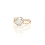 Ring - 18 karaat Roségoud - 0.95ct. tw. Diamant (Natuurlijk), Nieuw
