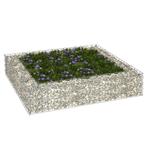 vidaXL Gabion plantenbak verhoogd 100x100x20 cm, Minder dan 30 cm, 100 cm of meer, Verzenden, Nieuw
