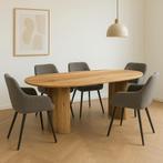 Mangohouten Eettafel Maeve 220x100 cm, Huis en Inrichting, Tafels | Eettafels, Verzenden, Nieuw, Industriële meubels, Overige vormen