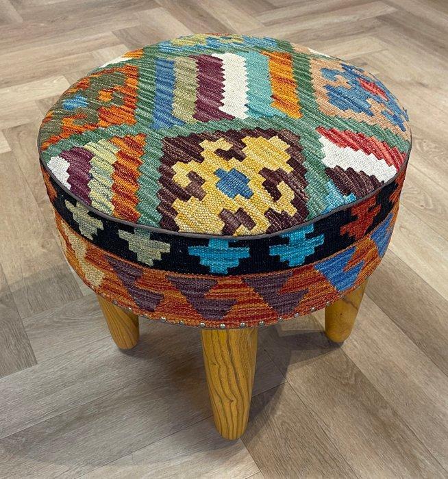 Kelim poef - ( unused ) kelim handgeweven - wol - kleurrijk, Huis en Inrichting, Stoffering | Tapijten en Kleden